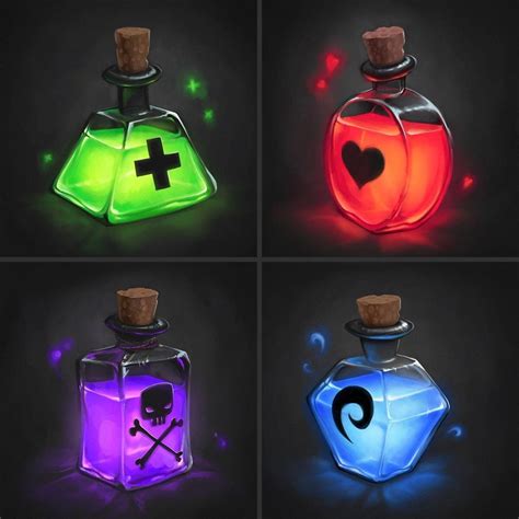 The Healing Properties of Different Magic Potion Residue Colors